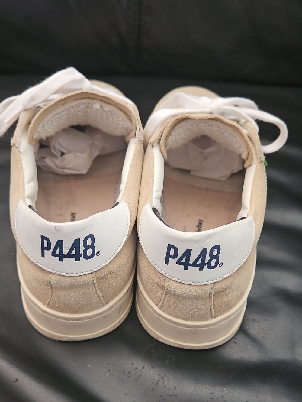 P448 X Scuderia AlphaTauri Low Top Jack  Lace-up Eu-37 7US Beige Suede Sneaker - Picture 4 of 11